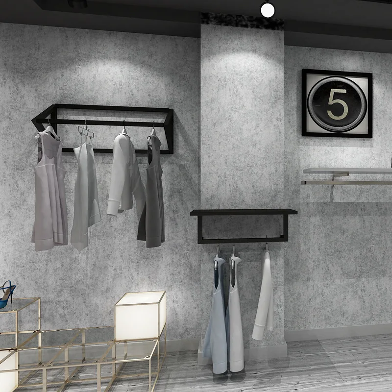 Vintage Solid Color Wallpaper Cement Home Decor Retro Rust Yellow Grey Waterproof Rolling Paper Contact | Обустройство дома