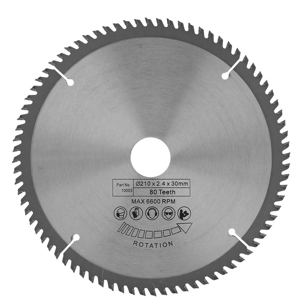 

Saw Blade 80 Teeth 210mm OD x ID 30mm Circular Saw Wood Cutting Blade Disc for Steel Aluminum Iron Wood Plastic