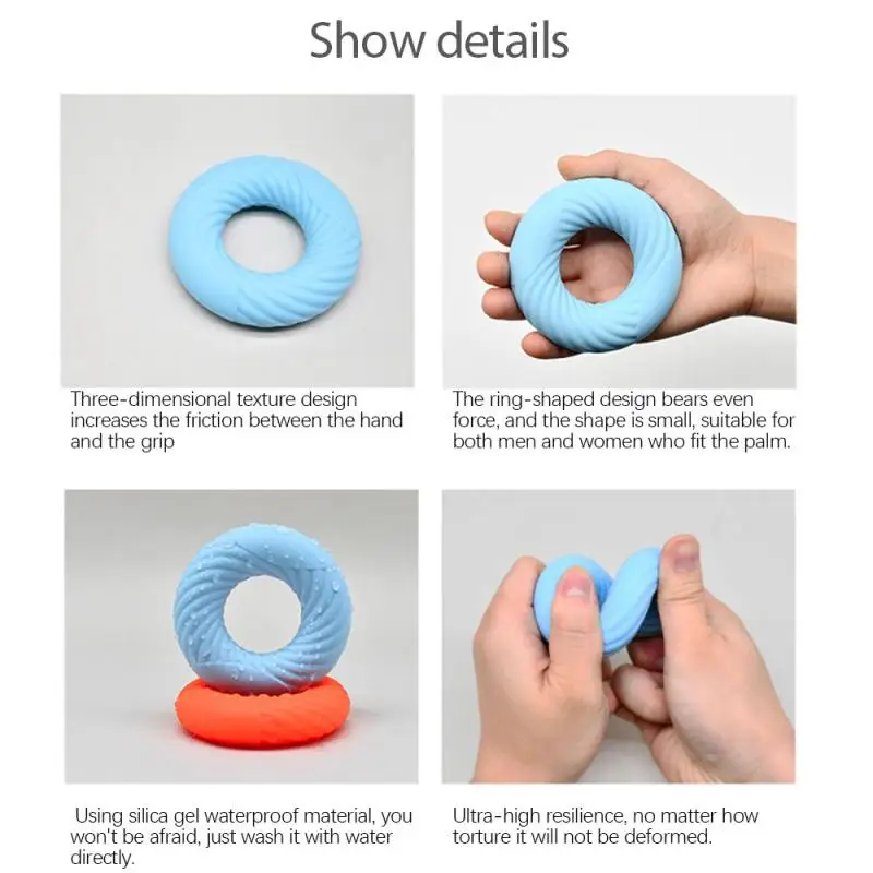 

Strength Hand Grip Ring Muscle Power Training Rubber Ring Carpal Expander Training Hand Grips Gym Sports Fitness Body Building