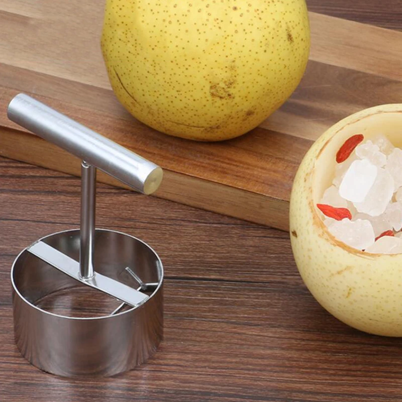 Pear Seed Remover Cutter Kitchen Gadgets Stainless Steel Home Vegetable Tool Apples Red Dates Corers Twist Fruit Core Remove Pit | Дом и сад