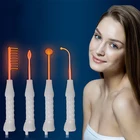 Стеклянная трубка для электротерапии, сменный бактерицидный инструмент для удаления пятен, акне, волос, тела, спа