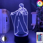 Ночник в стиле аниме 3D, подарок для фанатов знаменитостей, декоративсветильник светодиодный светильник для спальни с сенсорным датчиком, настольная лампа для работы и праздника с изменением цвета