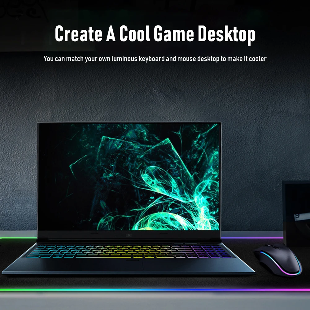 

RGB Backlight Keyboard Cover LED Light Desk Mat Big Computer Mousepad Keyboard Mause Gaming Mouse Pad No-slip Mause Carpet