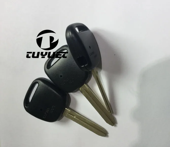 

10 шт., оболочка для автомобильного ключа для Toyota с 1 отверстием, одна кнопка на боковой стороне пластиковой крышки с лезвием TOY43