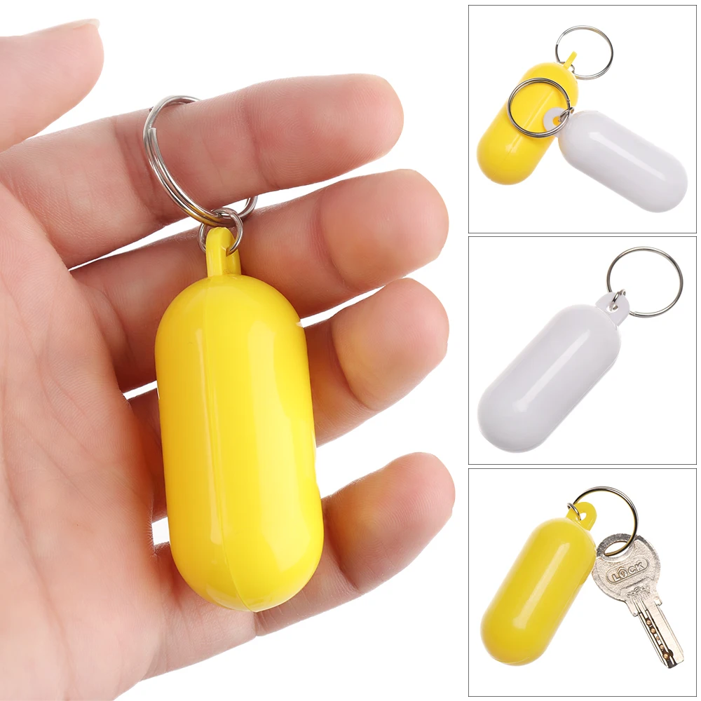 

1/2PCS Plastic PS+Metal Floating Key Ring Kayak Keychain Buoyant Keyring Marine Sailing Float Keys Buckle Rowing Boats Tools