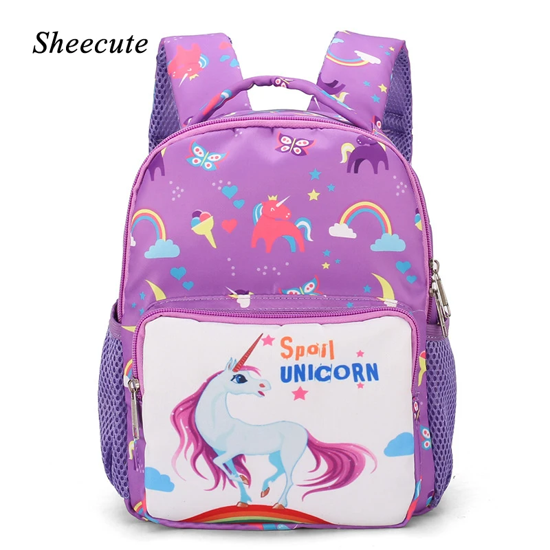 Новая детская школьная сумка рюкзак для маленьких девочек милый с мультяшным