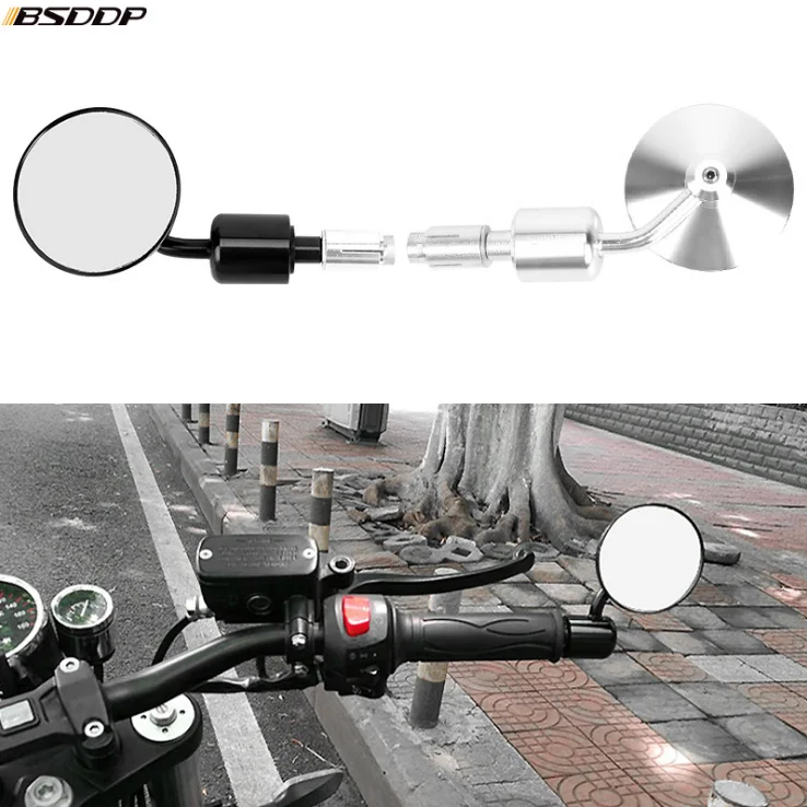 

Universal 22mm 7/8" Motorcycle CNC Aluminum Handlebar end Rearview Mirrors For YAMAHA MT-07 MT-09 MT-25 FZ8 XMAX250 300 400 NMAX