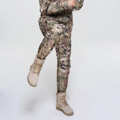 multicam pants Тактическая куртка софтшелл водонепроницаемая ветрозащитная охотничья куртка Военная камуфляжная уличная спортивная походная верхняя одежда армейские куртки - Цвет: multicam pants