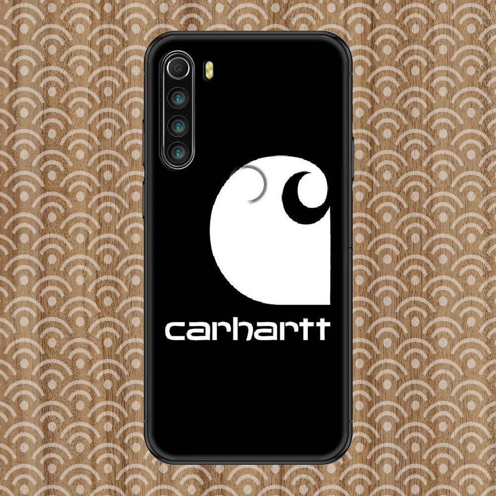 

Fashion Carhartts Brand Phone case For Xiaomi Redmi Note 7 7A 8 8T 9 9A 9S 10 K30 Pro Ultra black 3D waterproof tpu Etui pretty