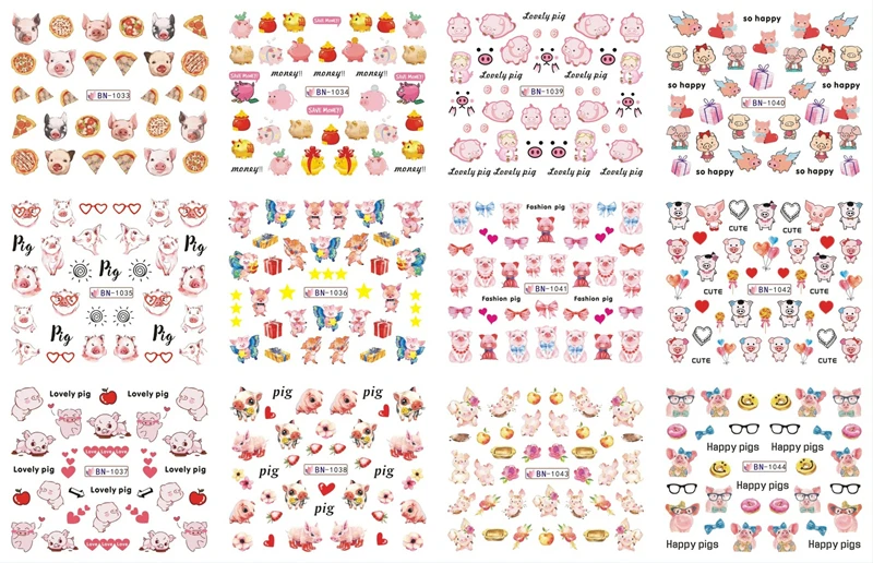 Lamemoria 12 Designs Water Decals Slider Summer Jungle Flamingo Flora Watermark Nail Stickers Decoration Manicure New Arrival | Красота и
