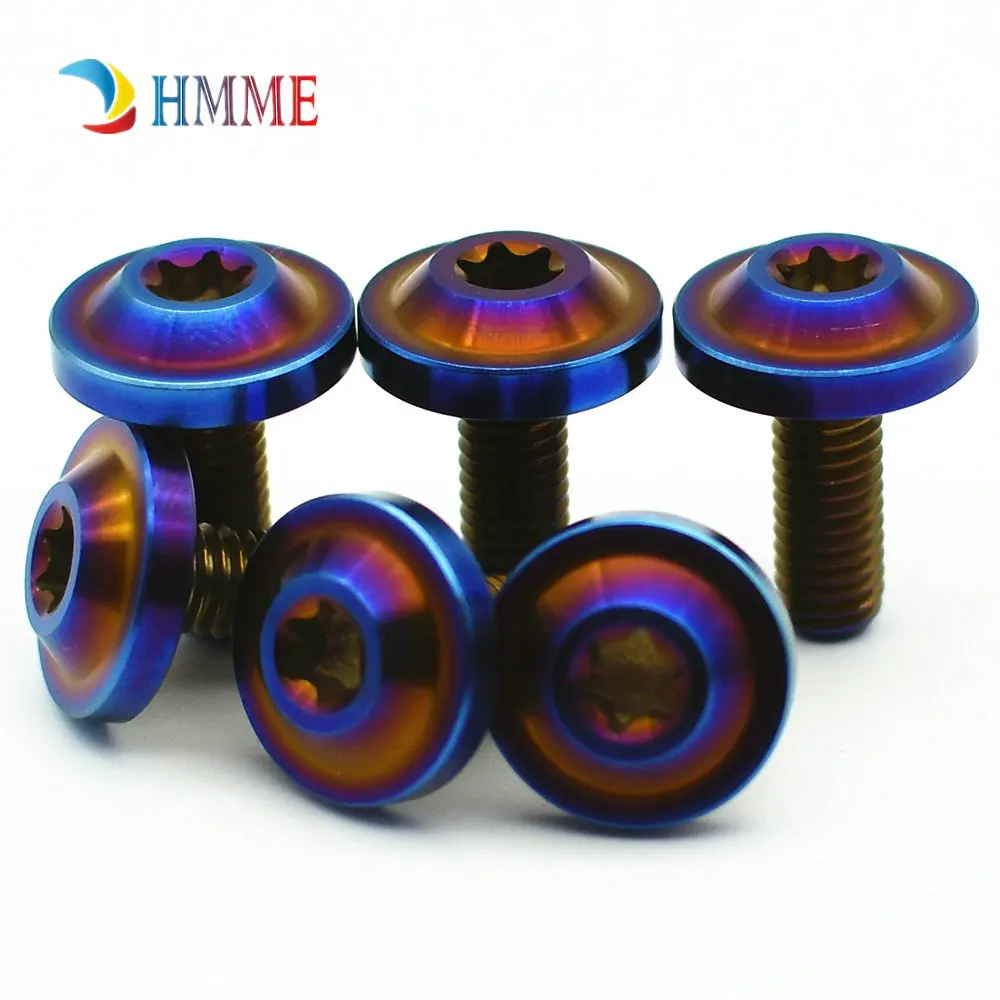 Титановый болт для верховой езды модификация оболочки M6x10 16 20 30 мм Бабочка зонтик