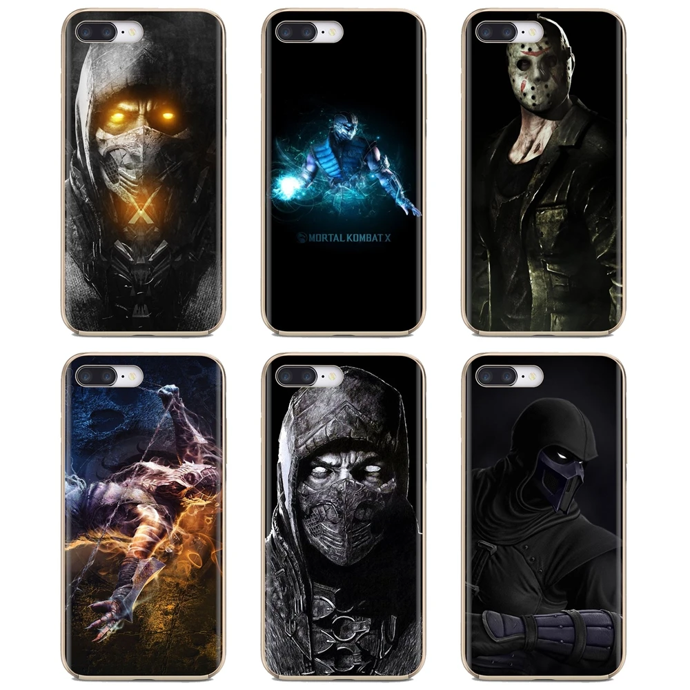 Скорпион в морали Kombat X маска для Huawei G7 G8 P7 P8 P9 P10 P20 P30 Lite Mini Pro P Smart 2017 2018 2019 мягкий