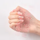 16 наконечниковлист Lucency узорчатые ногти с креативными ногтевая декоративная наклейка для ногтей наклейки простые наклейки Блестящая лента для ногтей