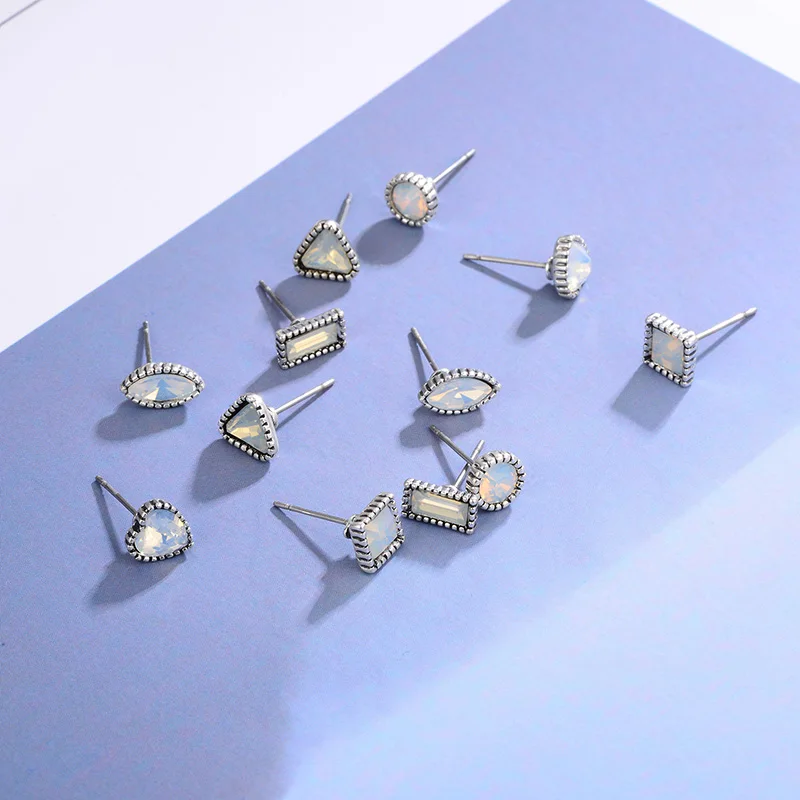 Shineland дешевые низкая цена 6 шт./компл. цветок Винтаж серьги-гвоздики набор 2020 Новый