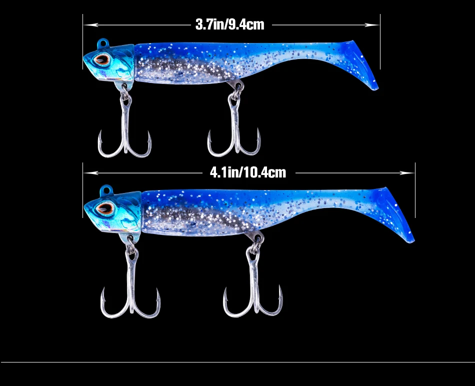 Goture 5 шт./компл. для рыбалки, мягкие блесны на удочку Jig Head 18g 26,4 г Minnow силиконовый приманка Воблер для ловли карпа для морской воды пресная вода Swimbait