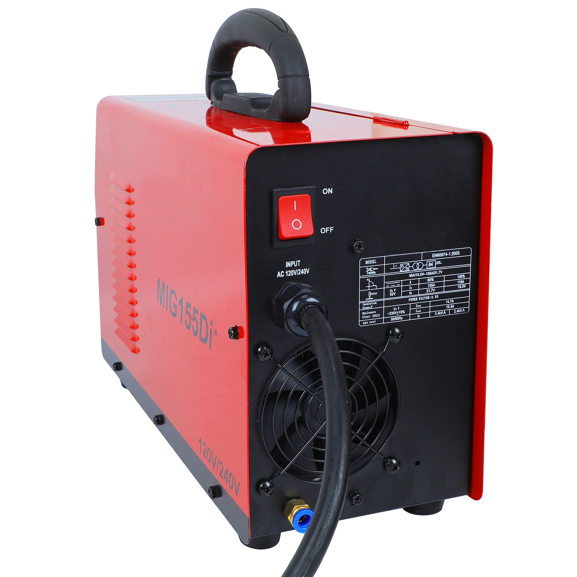 Сварочный аппарат IGBT MMA/MIG/Flux wire сварочный с двойным напряжением 110 В/220 В MIG155Di MIG