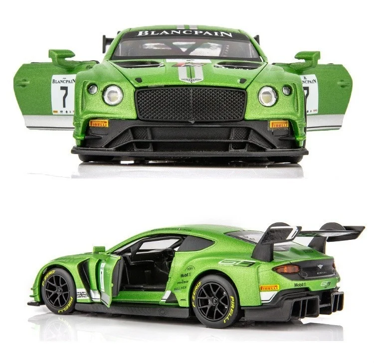 1:32 infinetal GT3 гоночный автомобиль сплава модели литья под давлением зеленый