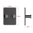 Настенная подвеска без отверстий, двойная подвесная Бытовая Бритва для ванной комнаты, многофункциональный крючок для полотенец для одежды