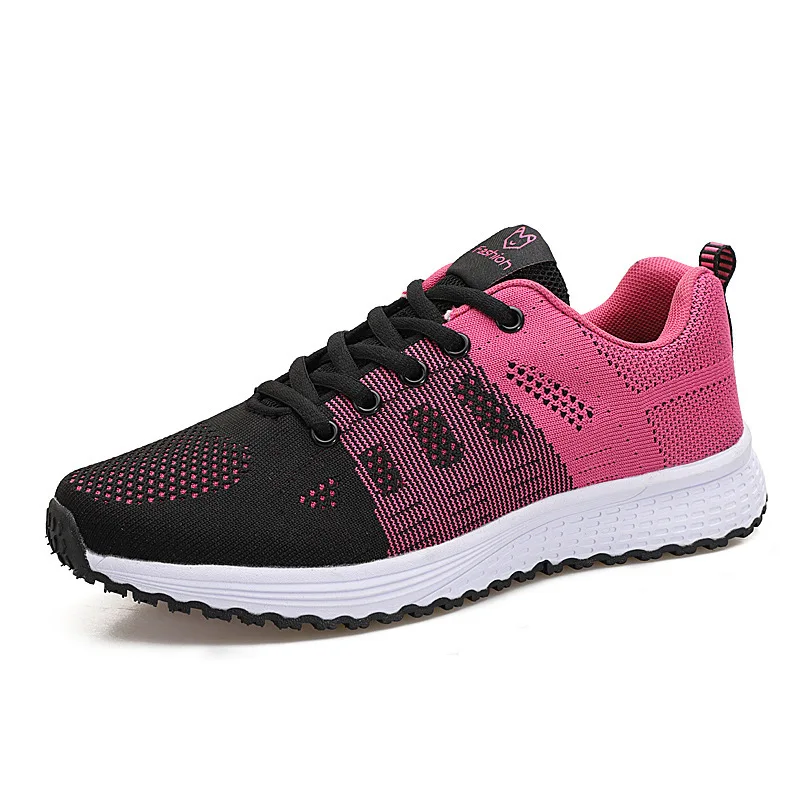 

2021 Sneakers Women Shoes Flats Casual Ladies Shoes Woman Lace-Up Mesh Breathable Female Summer Sneakers Zapatillas Mujer