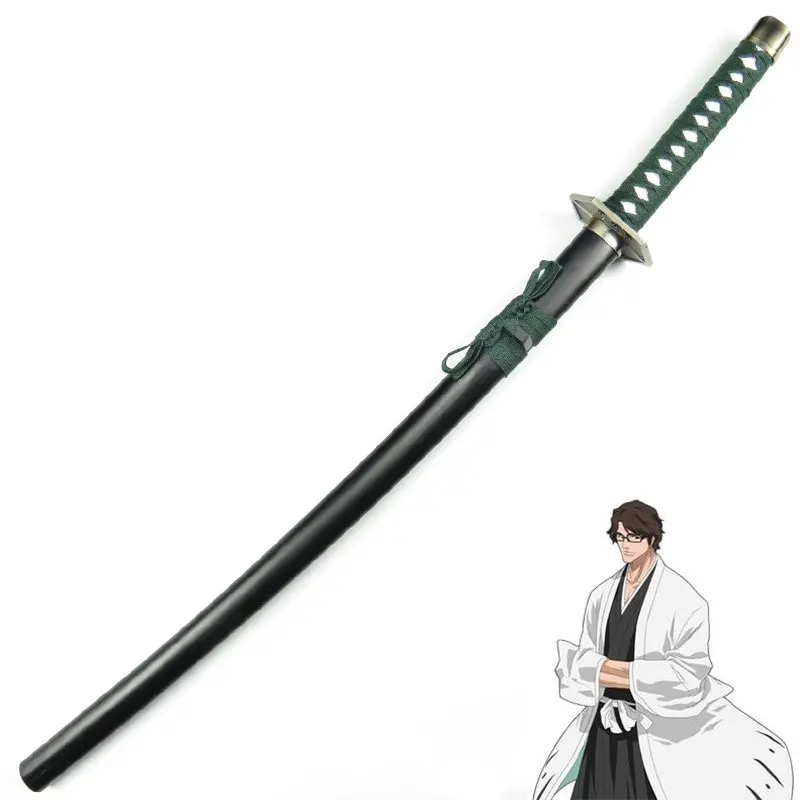 Блич Aizen Sousuke Kyoukasuigetsu деревянный меч Zanpakutou оружие реквизит для аниме шоу и