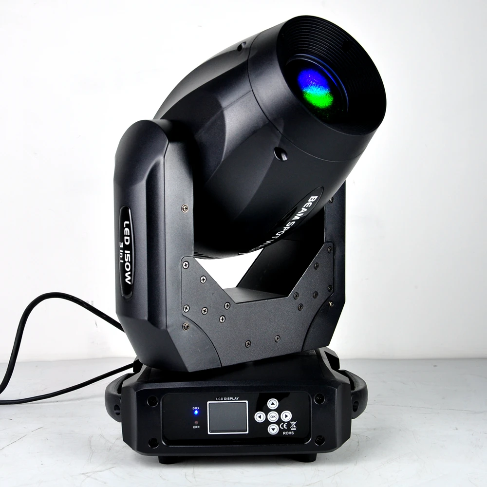 TIPTOP 150W DJ Lights Moving Head LED 3IN1 Lyre Spot Light 10 Gobos 7 Colors And 3 Face Prism For Stage Party Disco | Освещение
