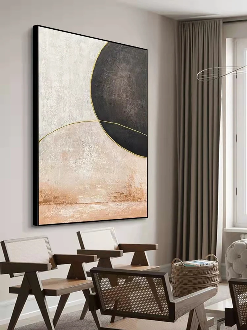 

handpainted oil painting modern minimalist aisle decorative painting stone to run the living room dining room hanging paintings
