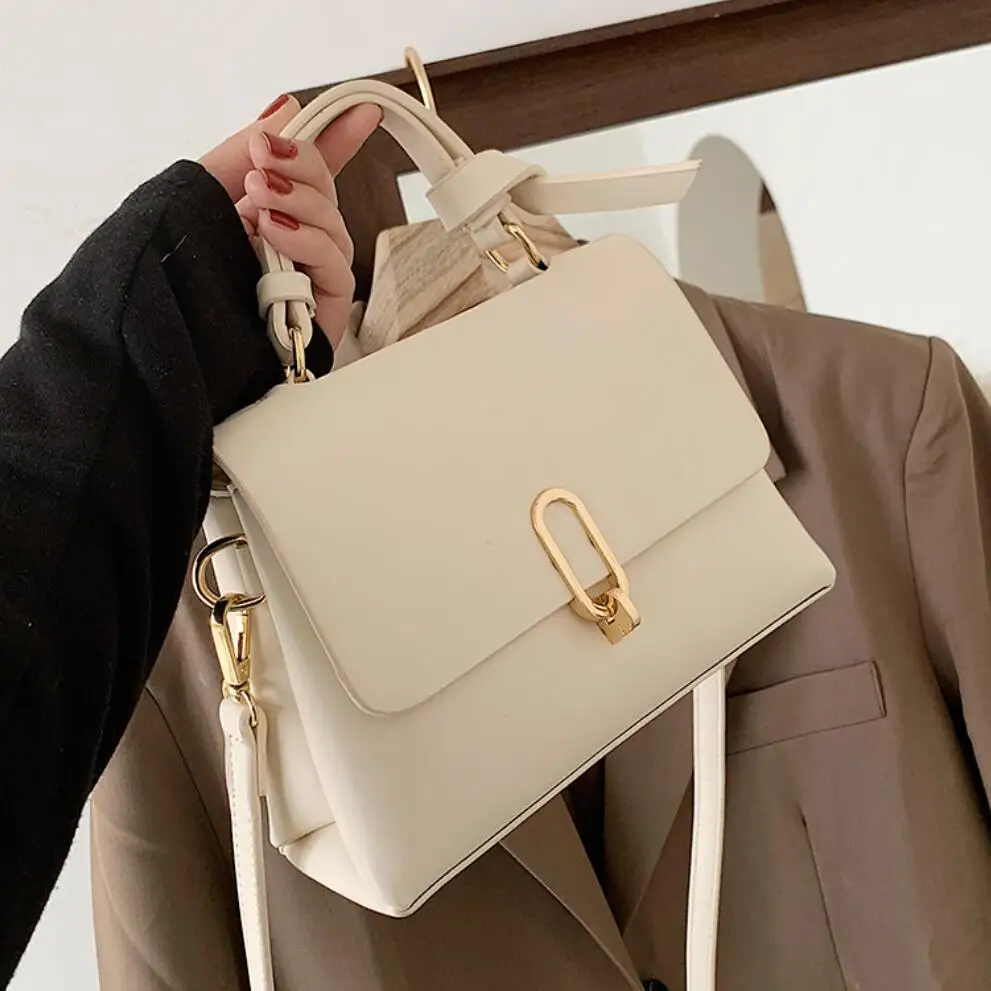 

Elegant Female Tote Bag 2021 Fashion New High-quality PU Leather Women's Designer Handbag High Capacity Shoulder Messenger Bag