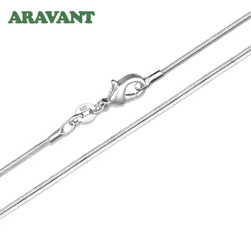 

925 Silver 3MM Snake Chain Necklace For Men Fashion Jewelry Accessories