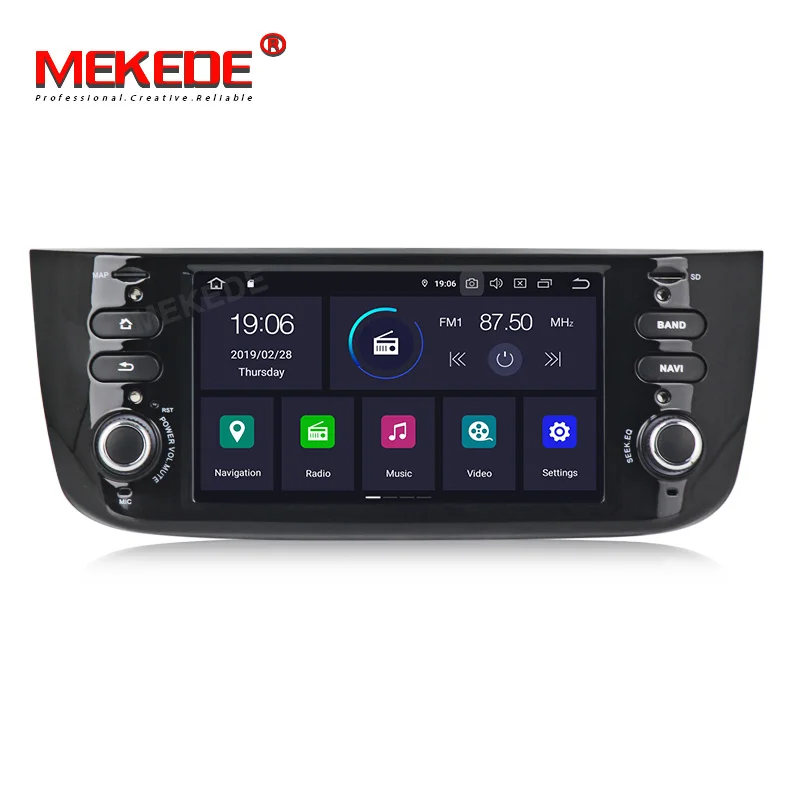 MEKEDE ips DSP Автомагнитола 6,2 дюймов Android 9,0 4+ 64G видео-выход автомобильный dvd-плеер для Fiat/Linea/Punto 2012