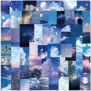 103050pcs cute ins style starry sky aesthetic stickers decals laptop luggage phone diary scrapbooking graffiti sticker kid toy free global shipping