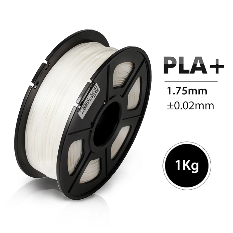 PLA PLUS White SUNLU PLA/PLA+ нить для 3d принтера 1,75 мм 1 кг с катушкой PLA/PLA Plus, нить для 3D печати, ручка, детский гаджет - Цвет: PLA PLUS White