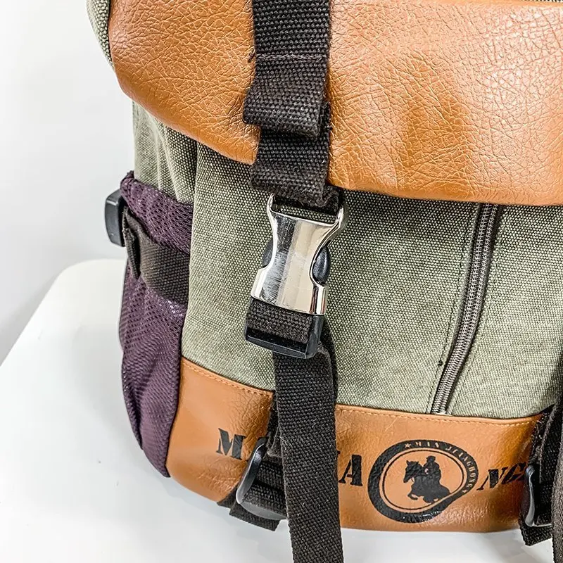 

2021 Newest Design Backpack Large Capacity Travel Bag Environmental Canvas Backpack Casual Fashion Shoulder Bag