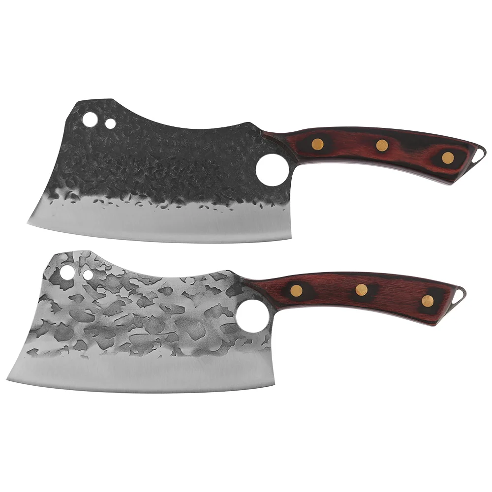 

Дамасская Высокоуглеродистая сталь, 7 дюймов, кованый нож для измельчения, кухонный нож для мясника, мяса, шеф-повара, нож для приготовления ...