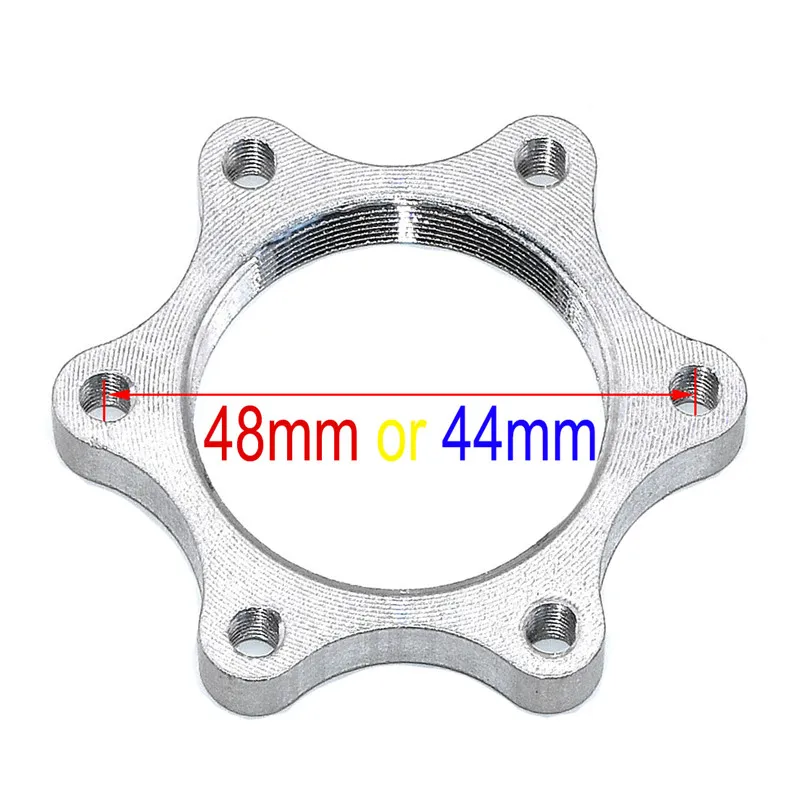 

Electric Scooter Motorcycle Bicycle Bike Freewheel Threaded Hubs Disk Disc Brake Rotor 6 Bolt Flange Adapter