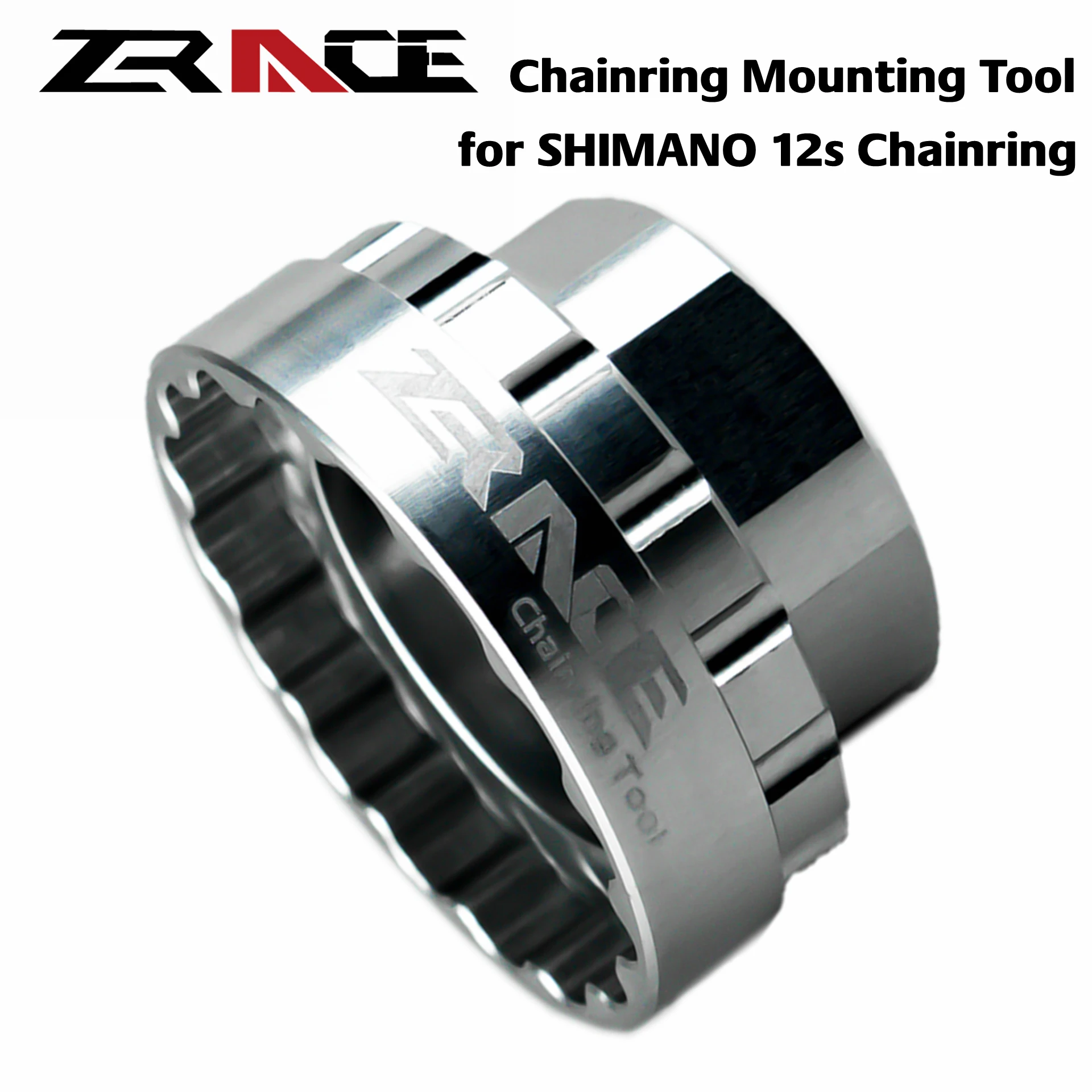 

ZRACE Shimano 12s Chainrings Mounting Tool for SM-CRM95 / SM-CRM85 / SM-CRM75, TL-FC41 / FC41,Direct Mount Repair Tool Crankset