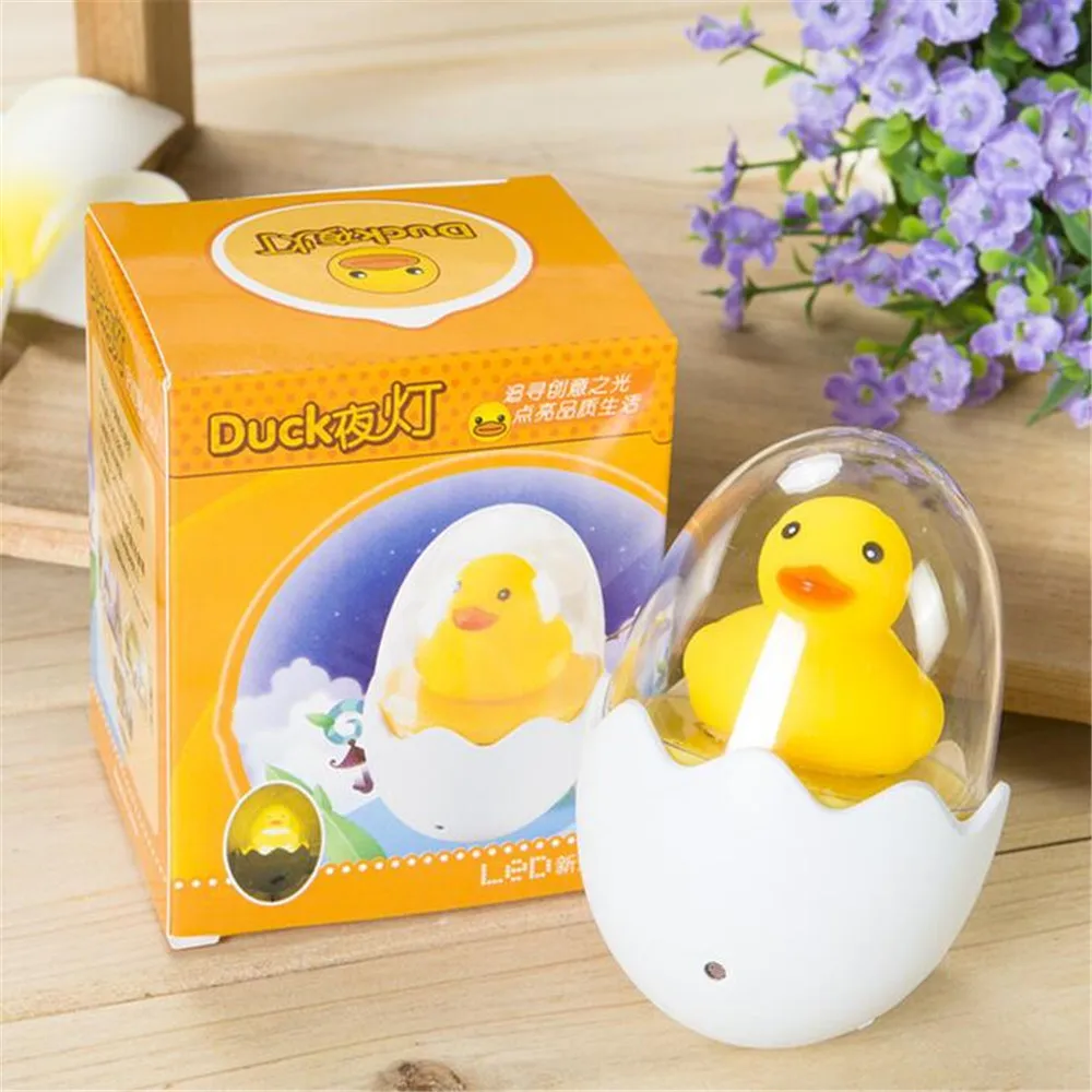 Светодиодный ночник со звуковым управлением настенный светильник с желтой уткой