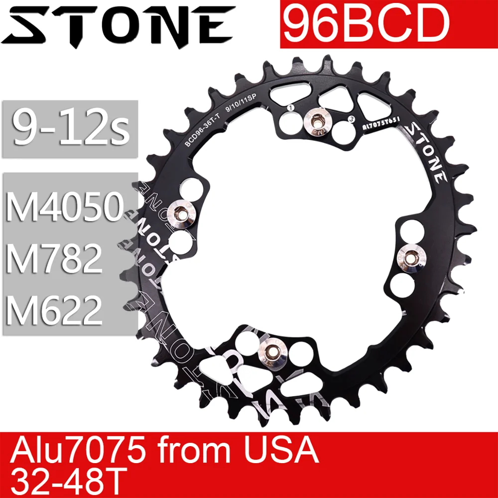 Каменная звезда 96BCD овальной формы для Shimano alivivo M782 M612 M4000 M672 XTC820 34 36 38 40 42 44 46T 48T MTB