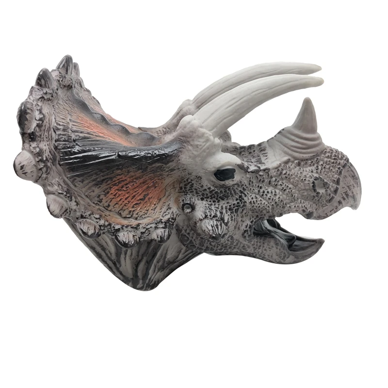 

Soft Vinyl Rubber Animal Head Hand Puppet Toys Model Gift Dinosaur Hand Puppet Toys for Children