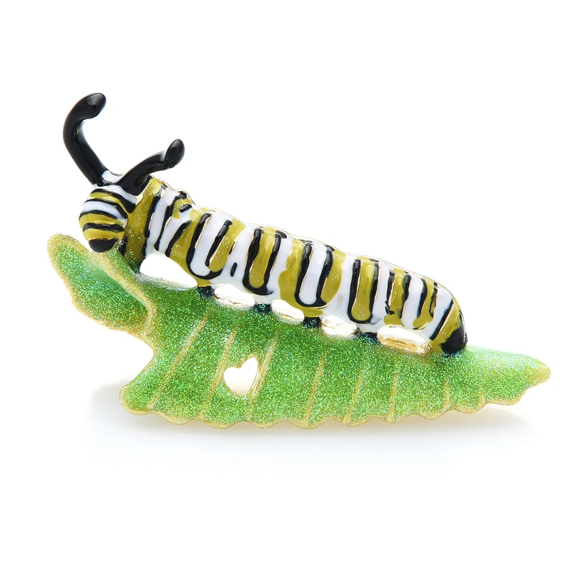 Модная креативная Весенняя Детская Брошь из тутового листа шелкопряда милая