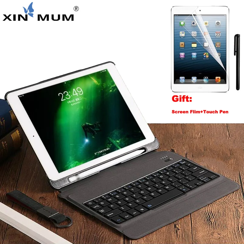 XIN MUM чехол для беспроводной клавиатуры iPad Air/Air 2/Pro 9 7 2017 Bluetooth клавиатура Led цветов