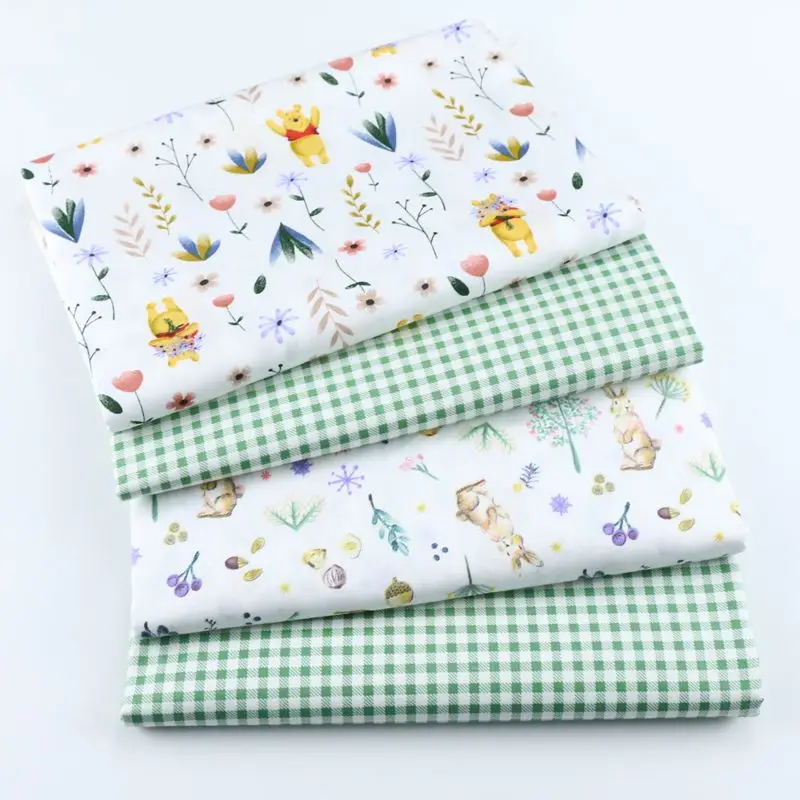 Банни Медведь обивка шитье хлопчатобумажная ткань саржевая Ткань Детская