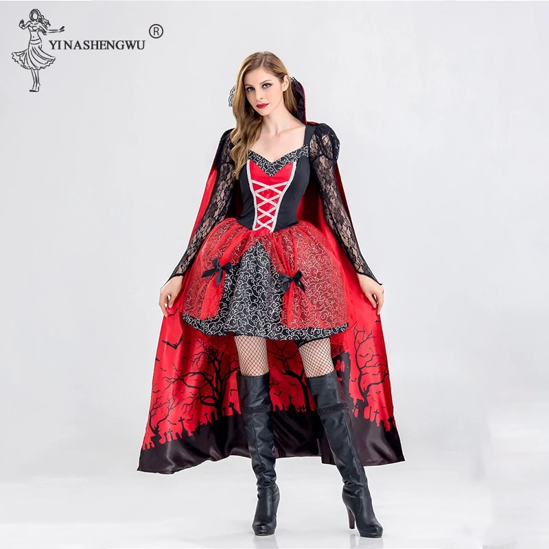 Женский костюм ведьмы яркий для взрослых сказочное платье девочек|Костюмы из