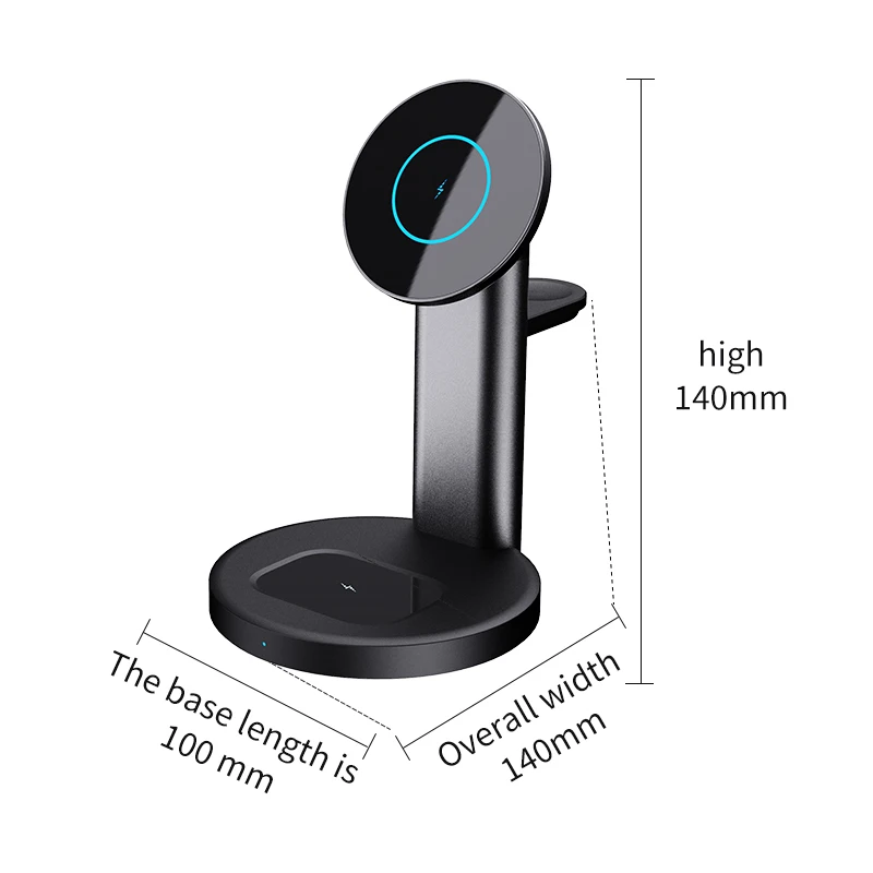 Qi Fast Wireless Charger 3 in 1 15W Charging Dock Station For iPhone 12 11 Pro XS MAX XR X 8 Apple Watch SE 6 5 4 AirPods | Игрушки и
