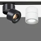 15 Вт, 12 Вт, 10 Вт, 7 Вт, рельсовый трек, рельсовый светильник с регулируемой яркостью, светодиодный Трековый светильник, черныйбелый направляющий Трековый светильник