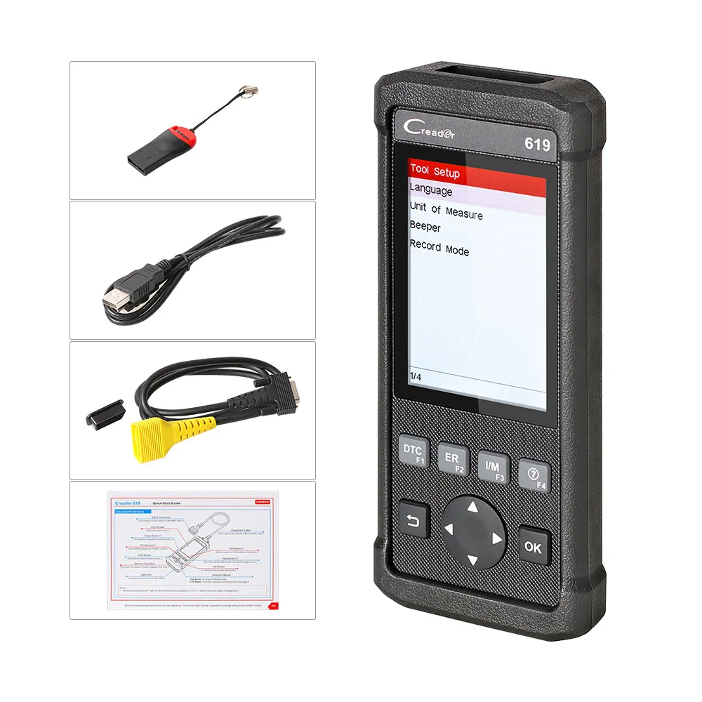 Акционная цена диагностический сканер OBD2 LAUNCH CReader 619 считыватель кодов поддержка