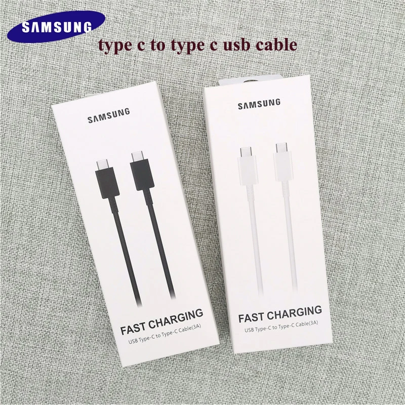 Оригинальный кабель для Samsung USB Type C и Note 10 Pro 3 1 быстрая зарядка двойная линия типа