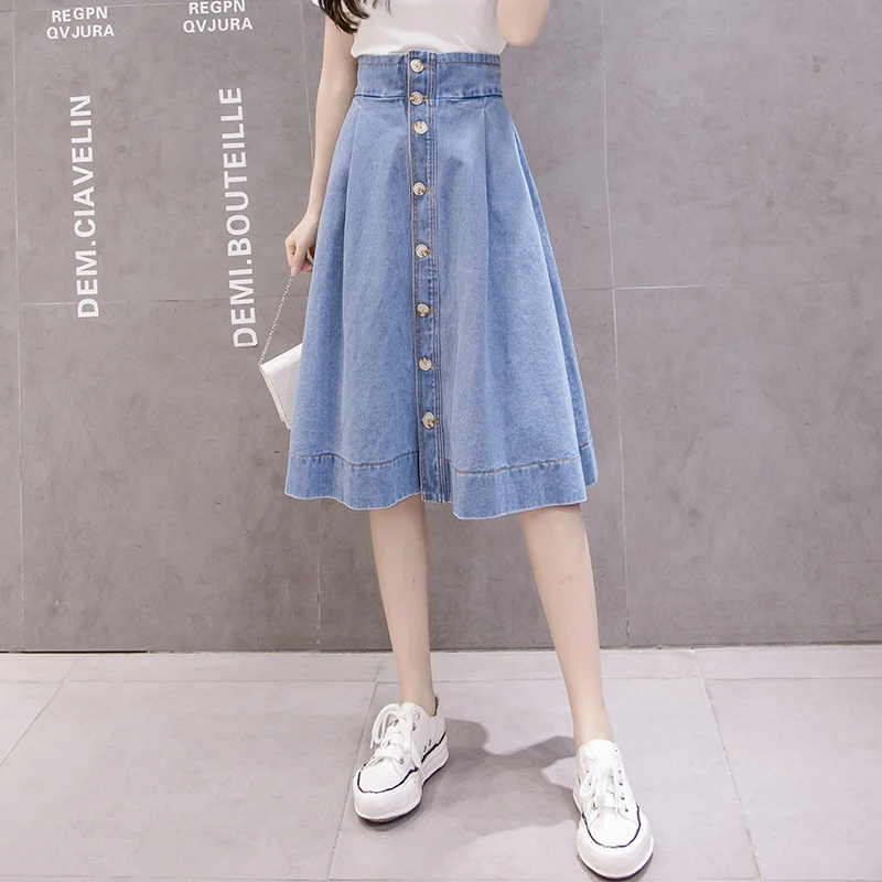 Зоки элегантный 2021 для женщин длинные Модная Джинсовая юбка с эластичной