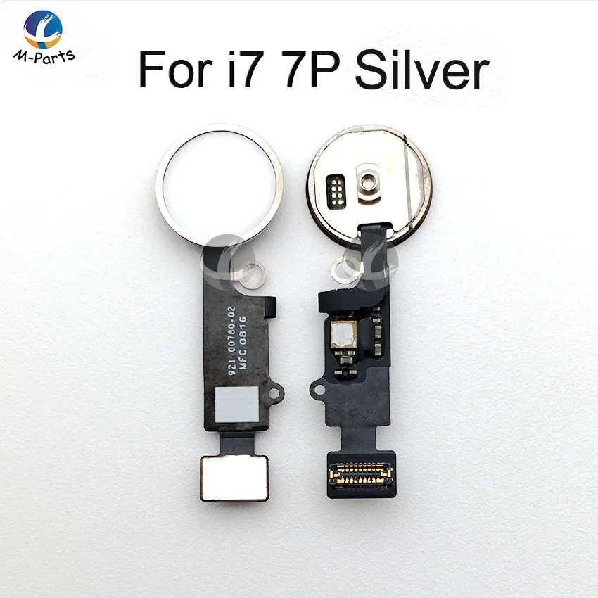 Домашняя кнопка с гибким кабелем для iPhone 6S 6SP 7 7P 8 8P Plus Home Key Ribbonn Запчасти для сборки Замена Протестировано