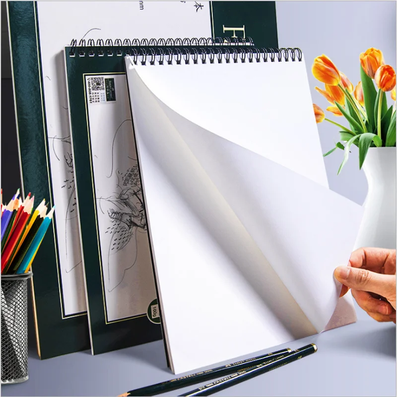 

16K 20 Sheets Fine Grain Sketchbook 160g/m2 Coil Sketch Drawing Paper Book Student Graffiti Practise Paper School Art Supplies