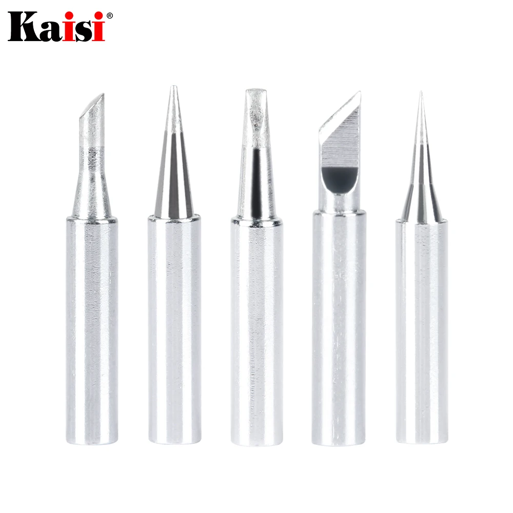

5pcs Lead Free Soldering Iron Tips For 936 Universal Soldering Rework Station 900M Welding Tips Replacement soldering iron kit